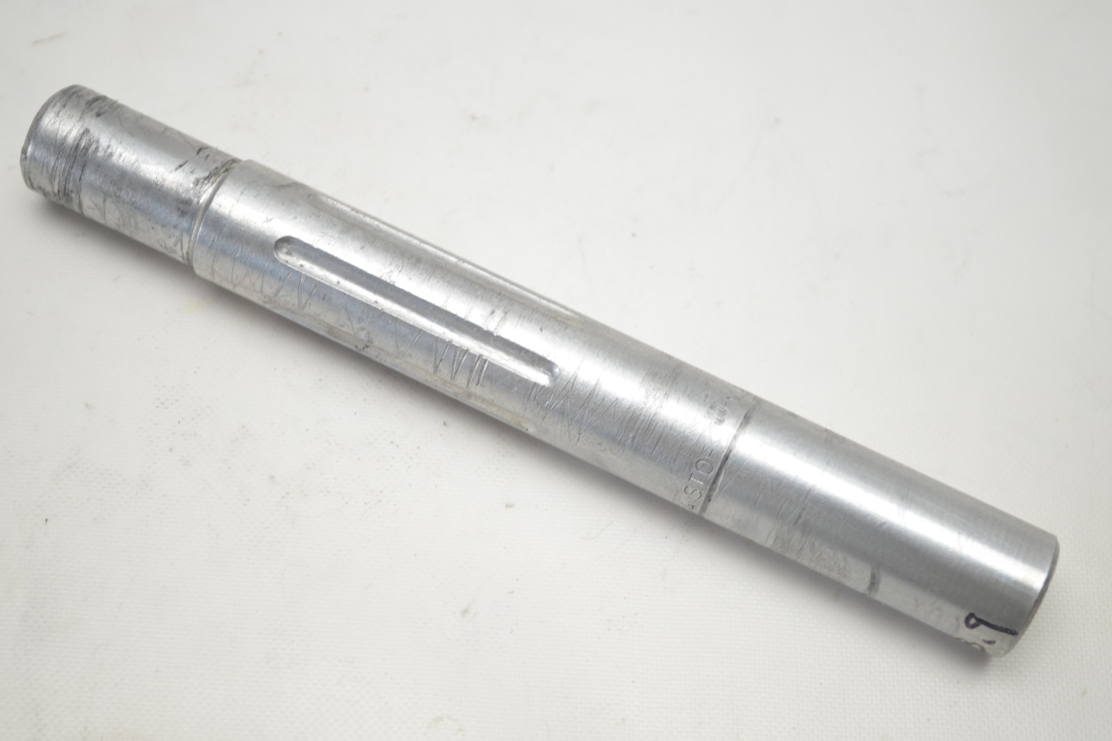 FRENCH ALUMINUM 24.0 MM BICYCLE STRAIGHT FLUTED SEAT POST 200 MM TALL PEUGEOT