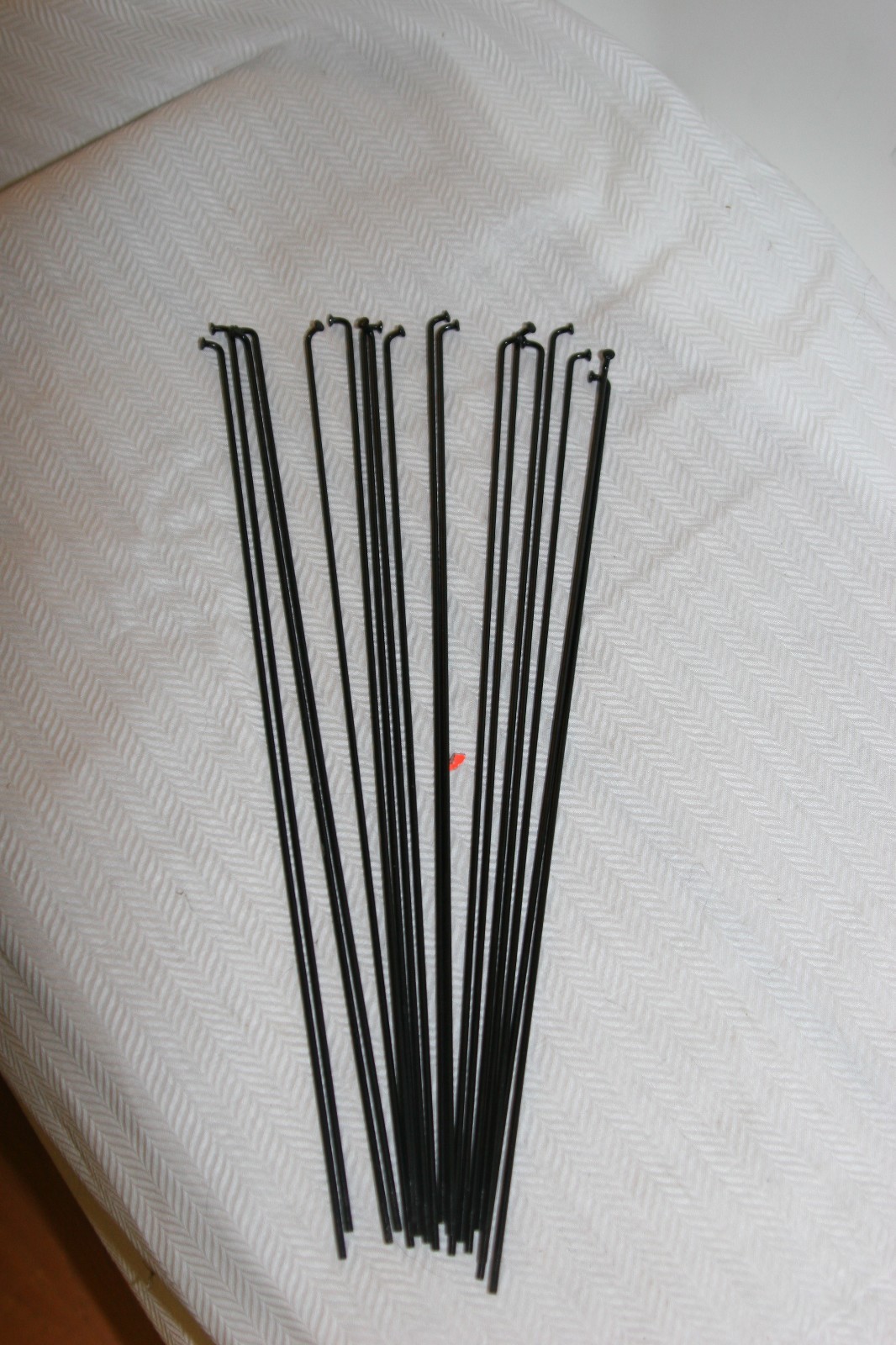 Stainless Steel Black Bicycle Spokes 182mm x 14ga/2mm & Silver Nips Qty 18 S42