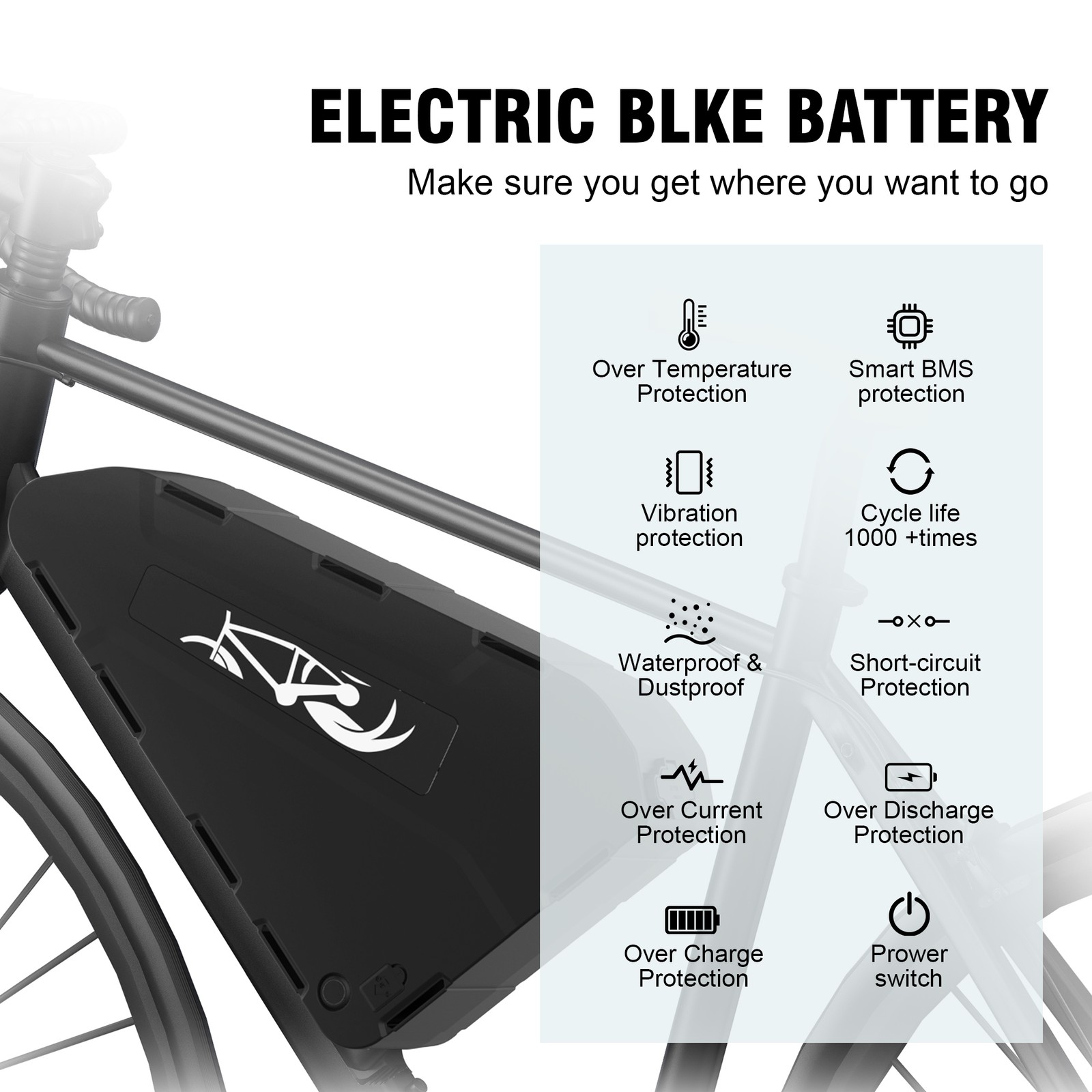 52V 30Ah Triangle Lithium Ebike Battery 80A Bms 100-4100W motor Samsung Cells