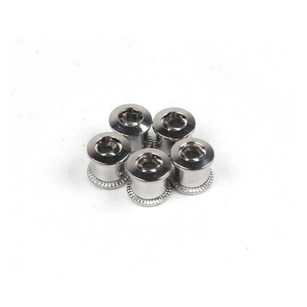4/5X Steel Bike Chainring Bolts 6.5 Single 8.5 Double Triple Speed Nut Screw MTB