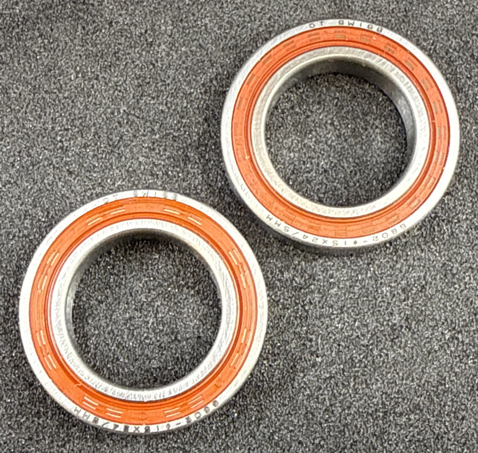 TWO-PACK DT Swiss 6802 RS 15mm x 24mm x 5mm Sealed Cartridge Bearing MSRP $17