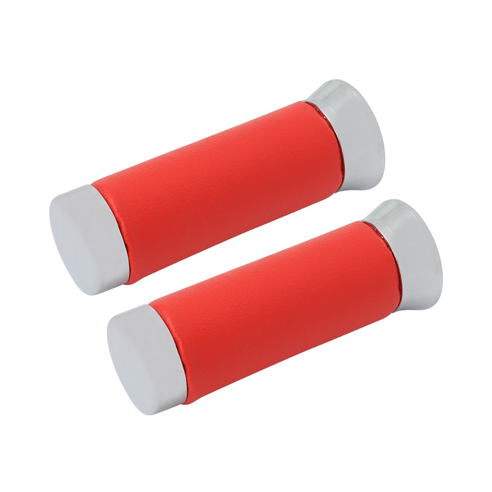 CUSTOM Bicycle Grips FAUX LEATHER RED Lowrider Beach Cruiser Bikes