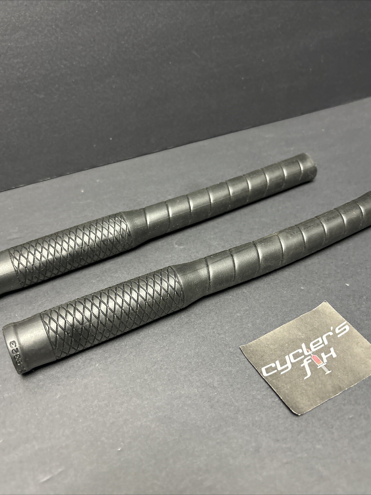 Black 270mm Long Bull Horn Bicycle Grips BMX Road Bike Drop Bar Nitto Origin8