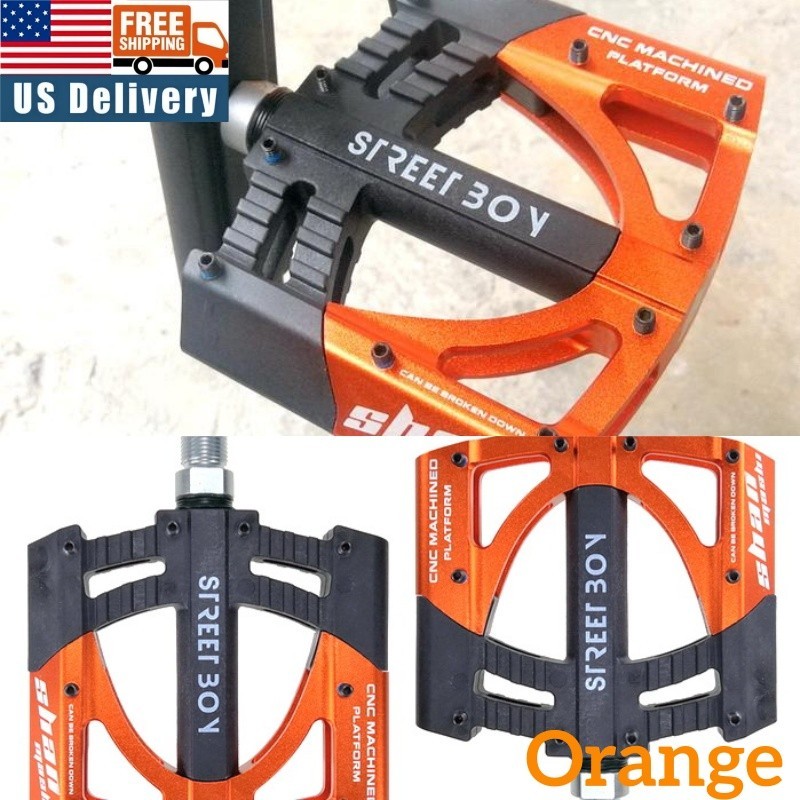 Street Boy 3 Bearing MTB Racing Bicycle Pedal 9/16″ Road Bike Pedals Aluminum