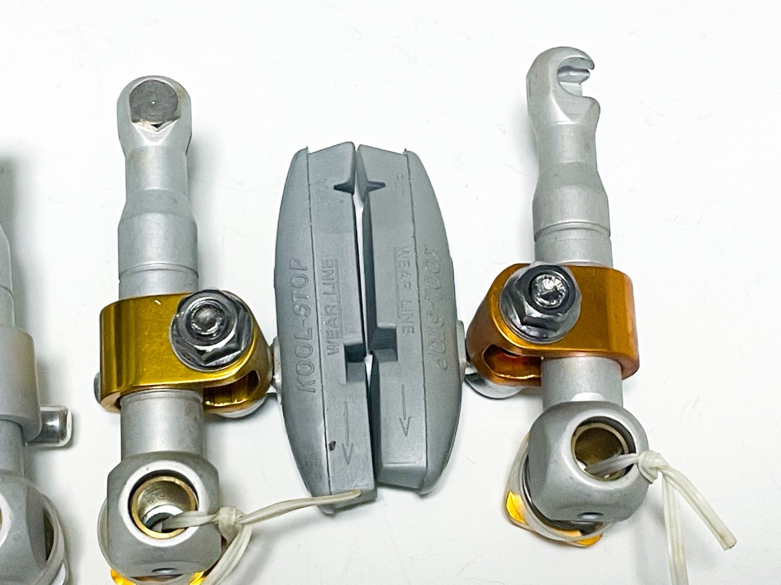 NOS TEKTRO RBP CNC Machined Cantilever Brake Set Front Rear Silver Gold 90s MTB
