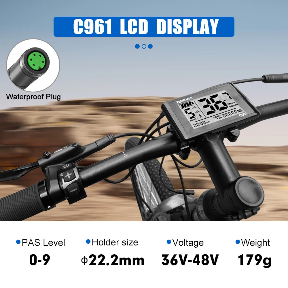 Ebike Intelligent LCD Screen Waterproof 5 Pin OLED Display for Mid Drive Motor