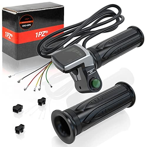36V Electric Bike Twist Throttle with LCD Voltage Display, Waterproof Ebike