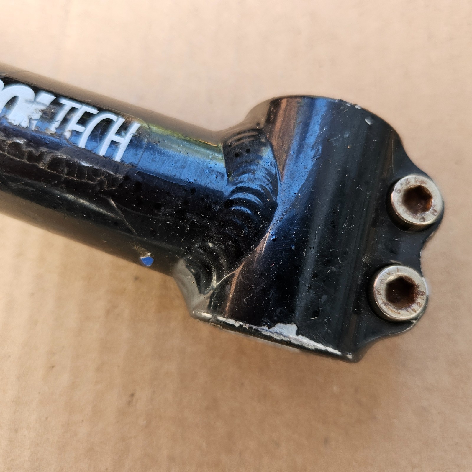 Vintage 1-1/8″ Control Tech Threadless Stem 135mm x 25.4mm Black Removable Face