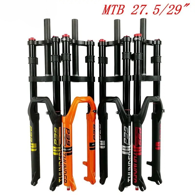 Mountain Bike Pneumatic Shoulder Shock Absorbers Air Fork 27.5/29” Front Forks