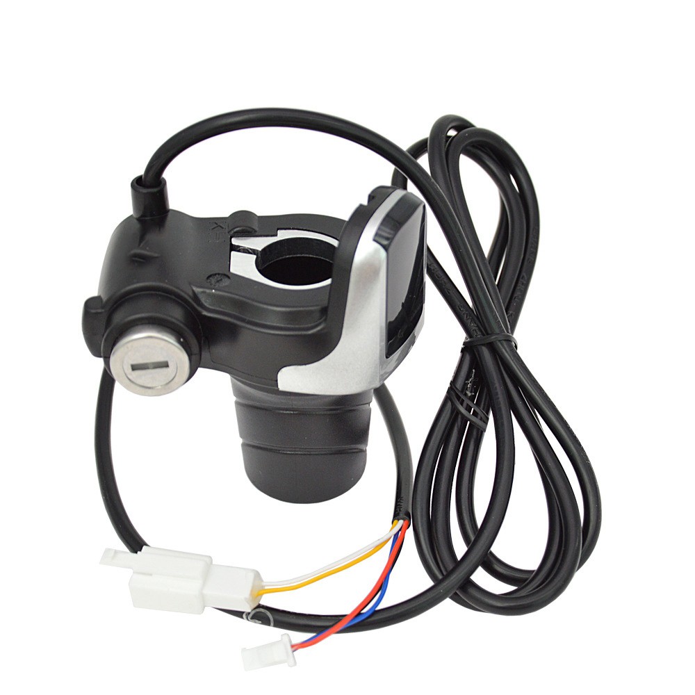 36V/48V EBike Electric Bicycle Split Throttle Handle Twist Grip w/ Power Display