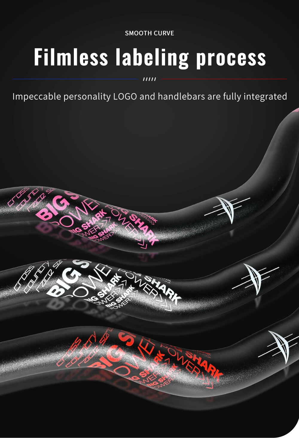 50MM Bicycle Rise Handlebar T Swallow Handlebar 31.8*780mm Backsweep 9 Degree