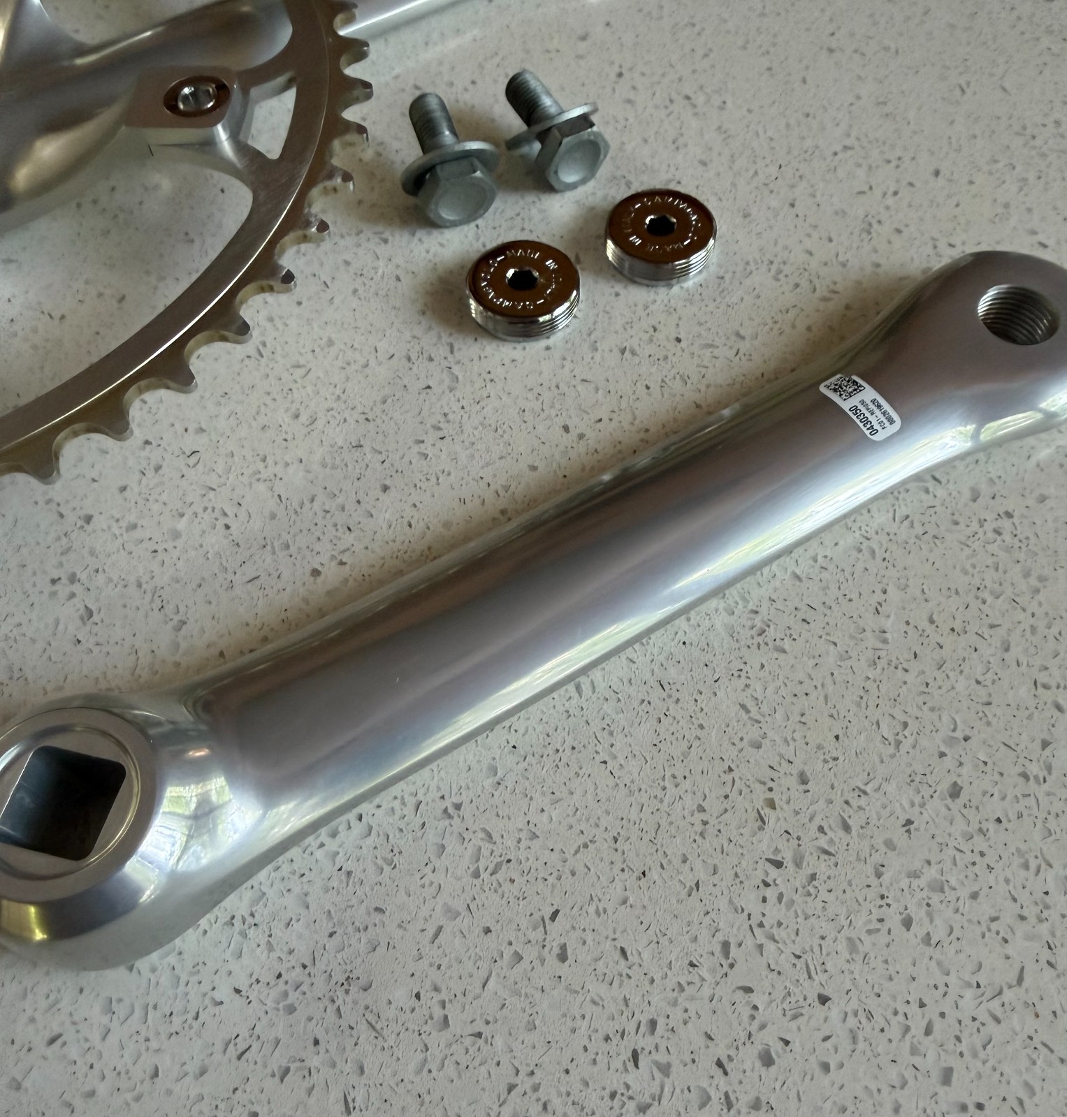 Campagnolo Record Pista Crankset 170mm / 50T Chainring- Near Mint