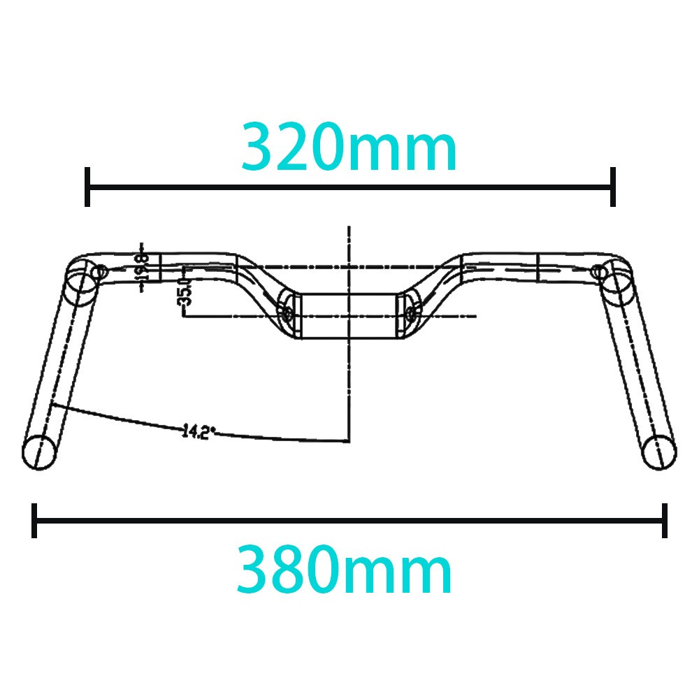 Full Carbon Handlebar Rise 35mm Aero Racing Gravel Road Bicycle Drop Bar 31.8mm