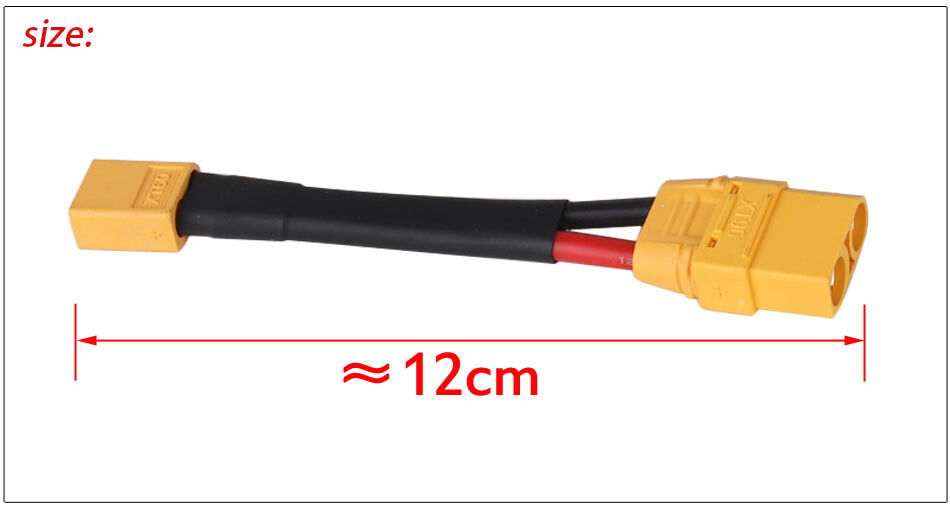 Adapter with Cable Anderson/XT60/XT90/Bullet Plug Cable for Ebike Battery