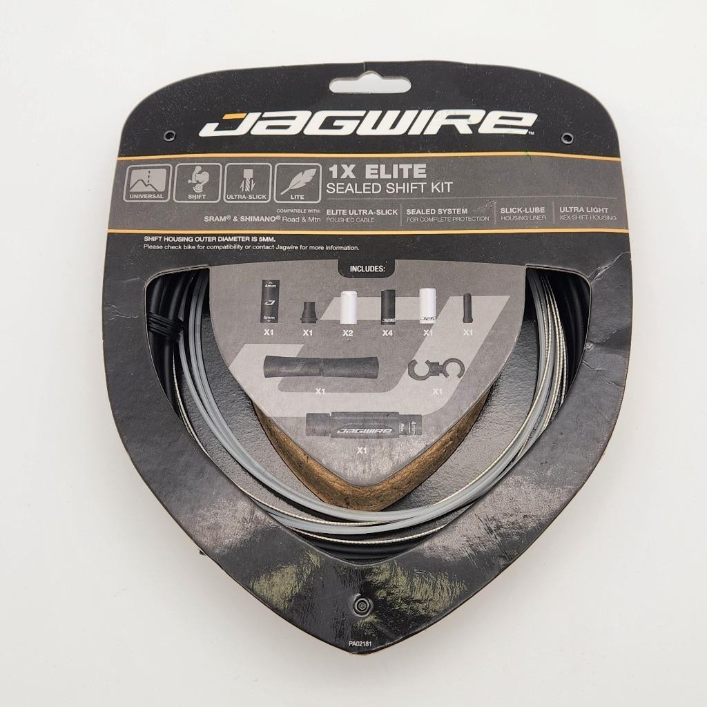 Jagwire 1X Elite Sealed Shift Cable Kit SRAM/Shimano Bicycle Black OPEN PACKAGE