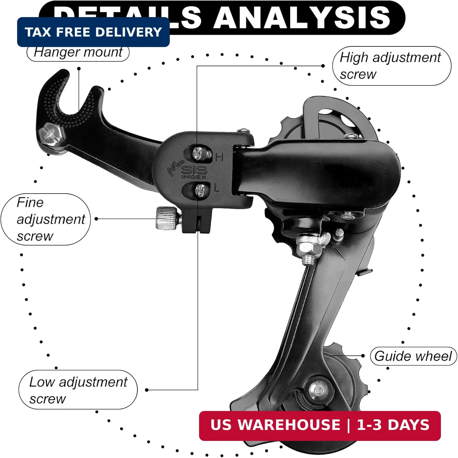 Rear Derailleur RD-TZ31A 6/7 Speed Direct/Hanger Mount Derailleur for Mountain T