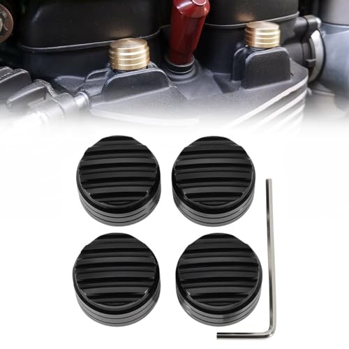 Motorcycle Head Bolt Screw Cap Cover Plug Protector Fit for Triumph Black