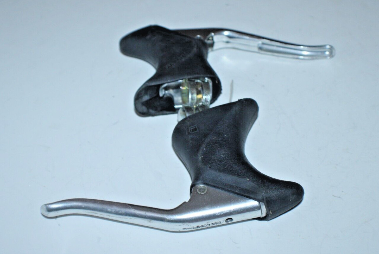 Dia-Compe Vintage Brake Lever Set 22.2-23.8mm Silver Dropbar Touring USA Shipper