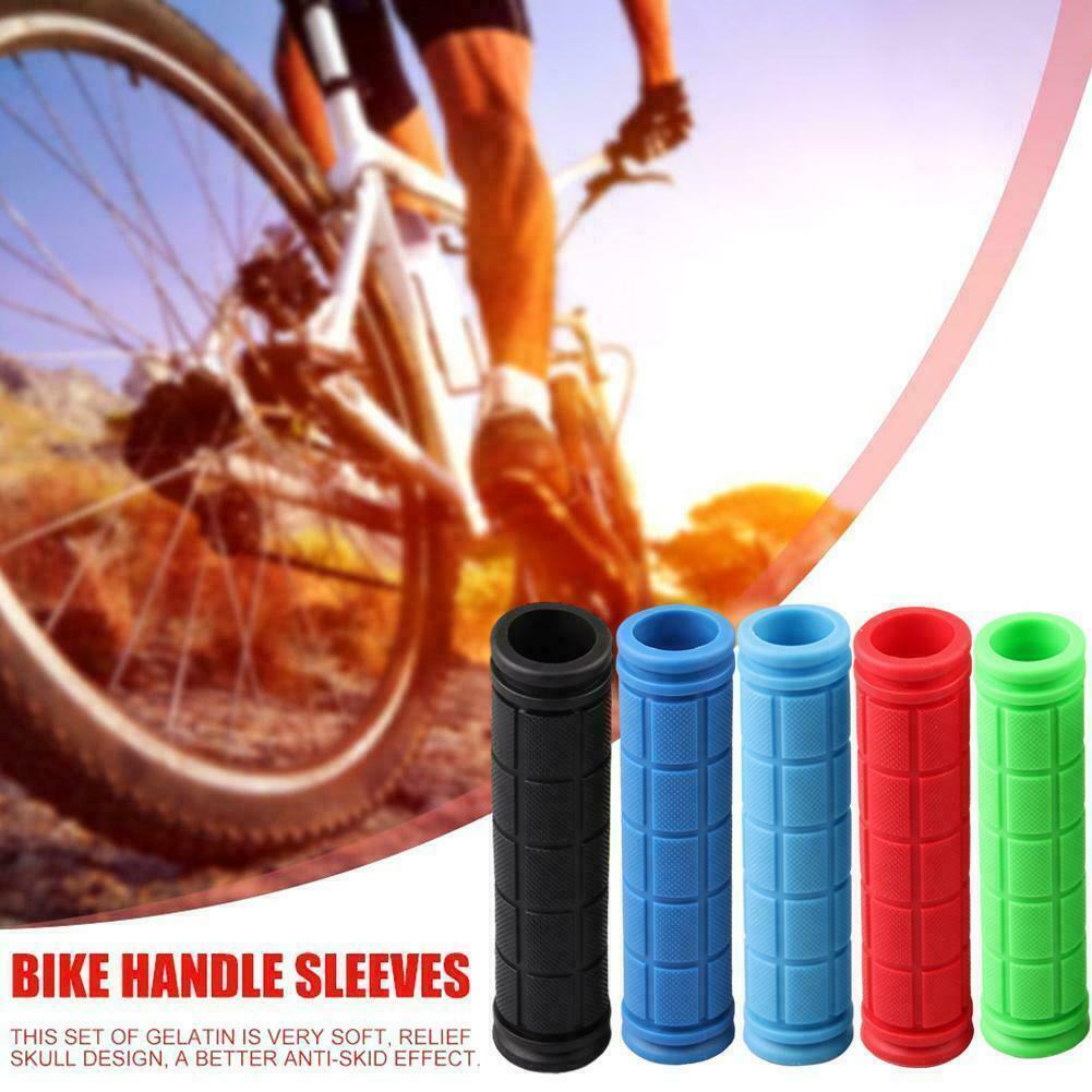 1 Pair MTB Bike Grips Mountain Bicycle Bike Handle Handlebar Soft Rubber Bar End