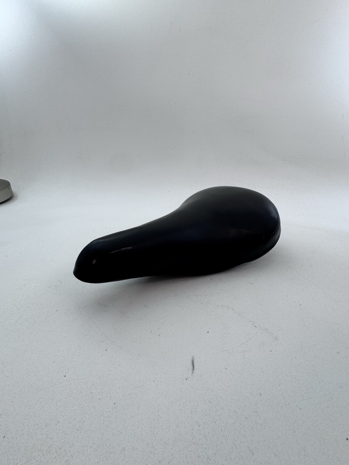 Vintage BMX Mesinger Seat Old School USA 70s Black Smooth BENT A82