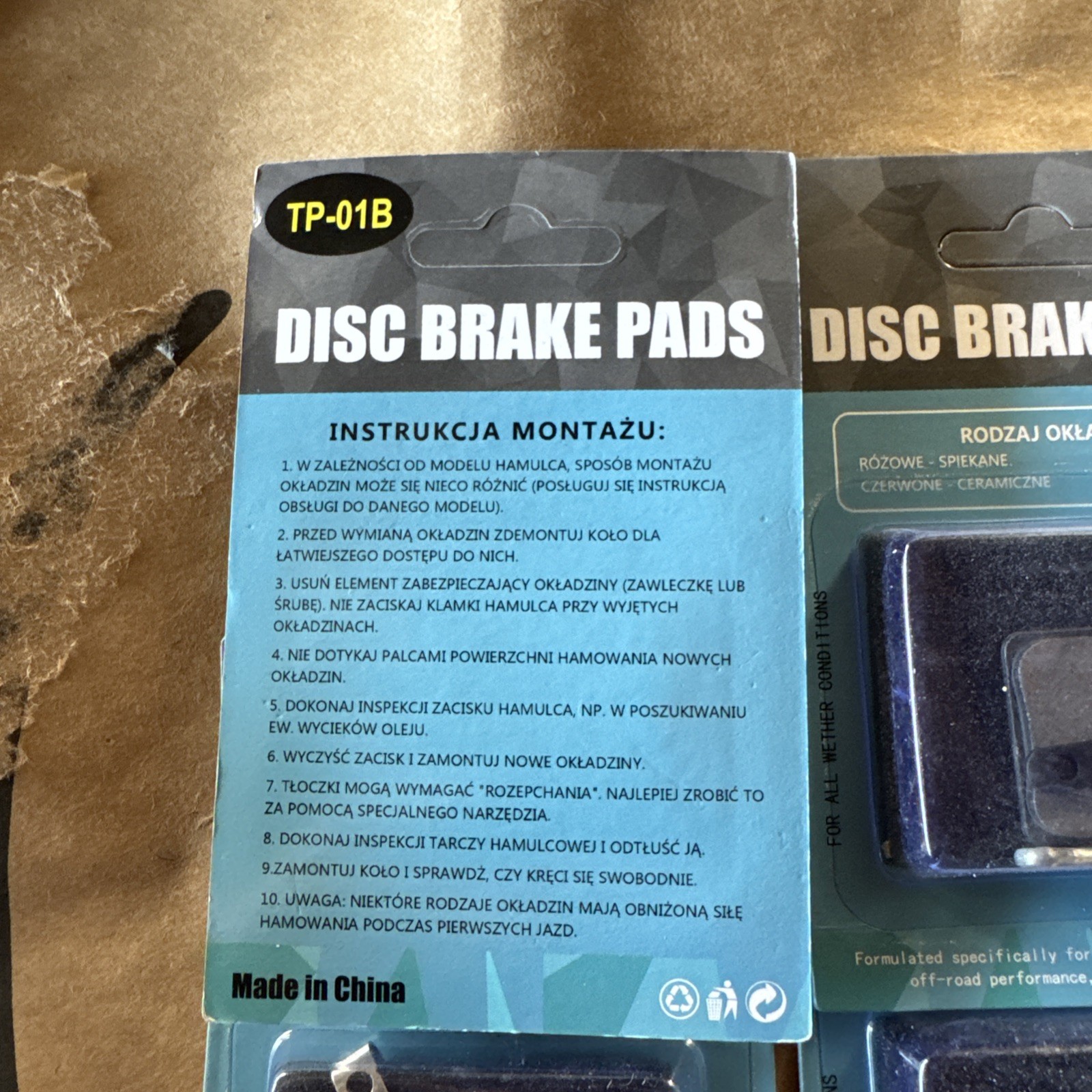 4 Pairs Bike Disc Brake Pads Shimano Tektro TRP MTB Resin Semi Metal