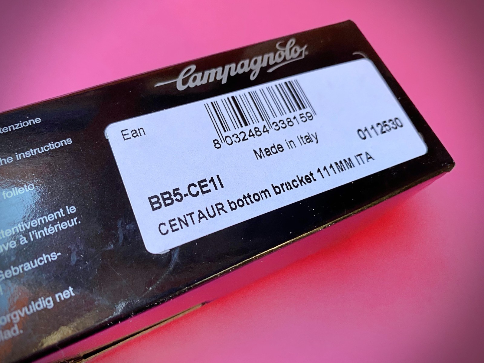 Campagnolo Centaur Bottom Bracket ITA THREAD FRAME PIN 111mm NEW