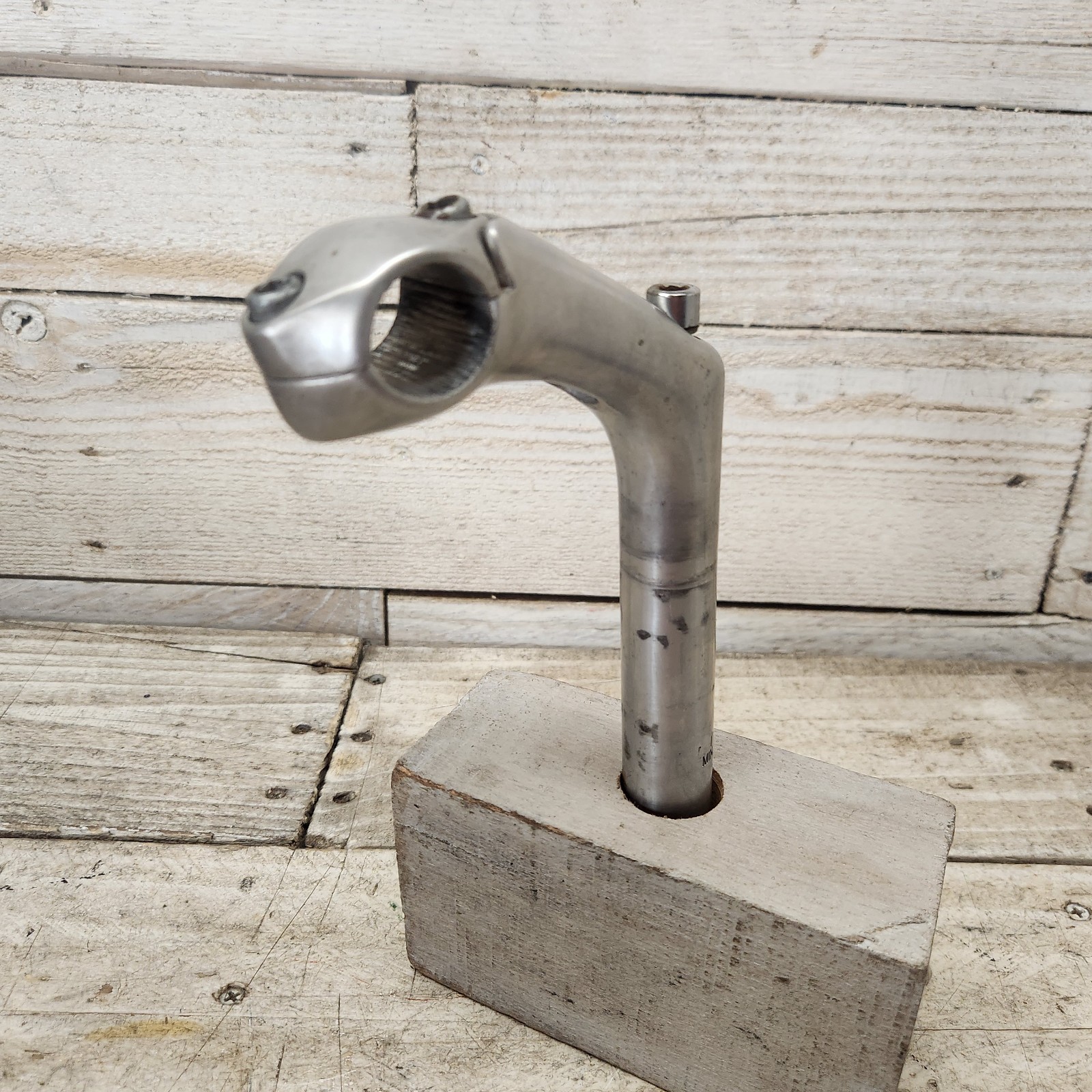 2009 Alloy NL Riser Stem 25.4.mm Quill 25.4mm Bar Clamp 80mm Reach Silver