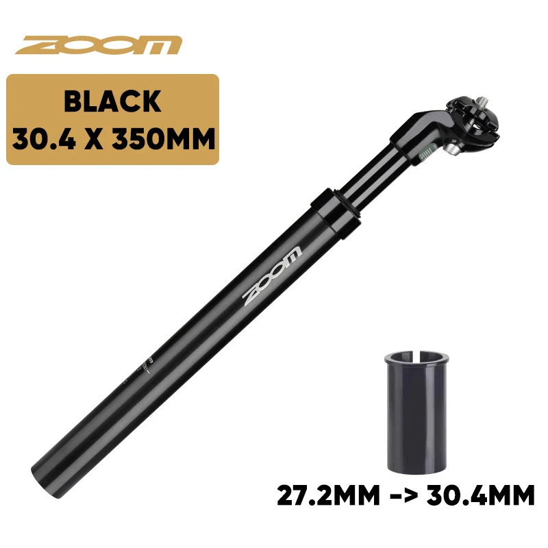 ZOOM Bike Suspension Seatpost 27.2-33.9mm MTB Shock Absorber Seat Post 350mm