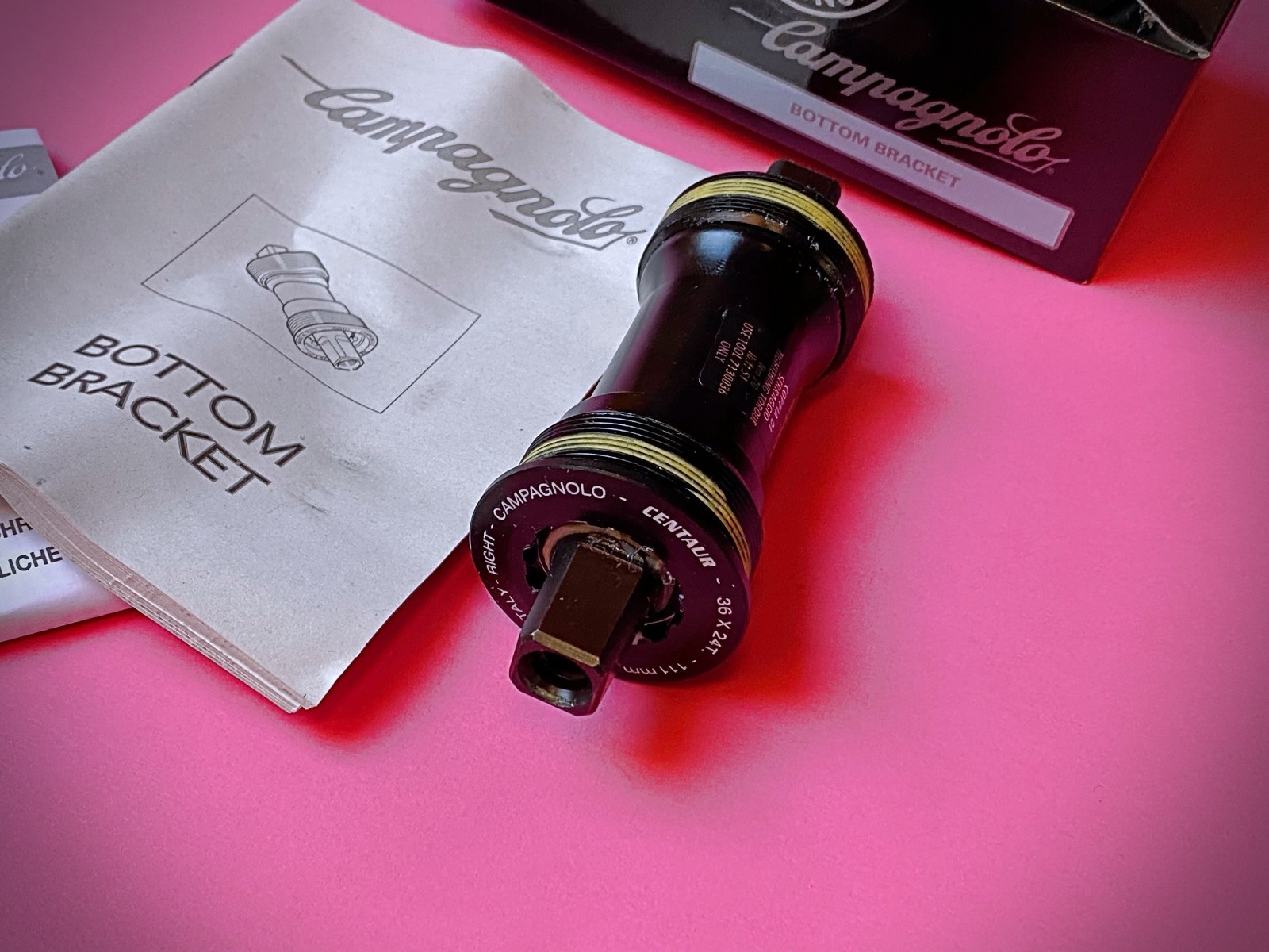 Campagnolo Centaur Bottom Bracket ITA THREAD FRAME PIN 111mm NEW