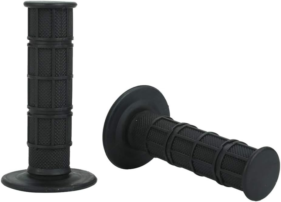 22mm 7/8″ Universal Motorcycle Anti-Slip Rubber Handlebar Grips f Color: Black