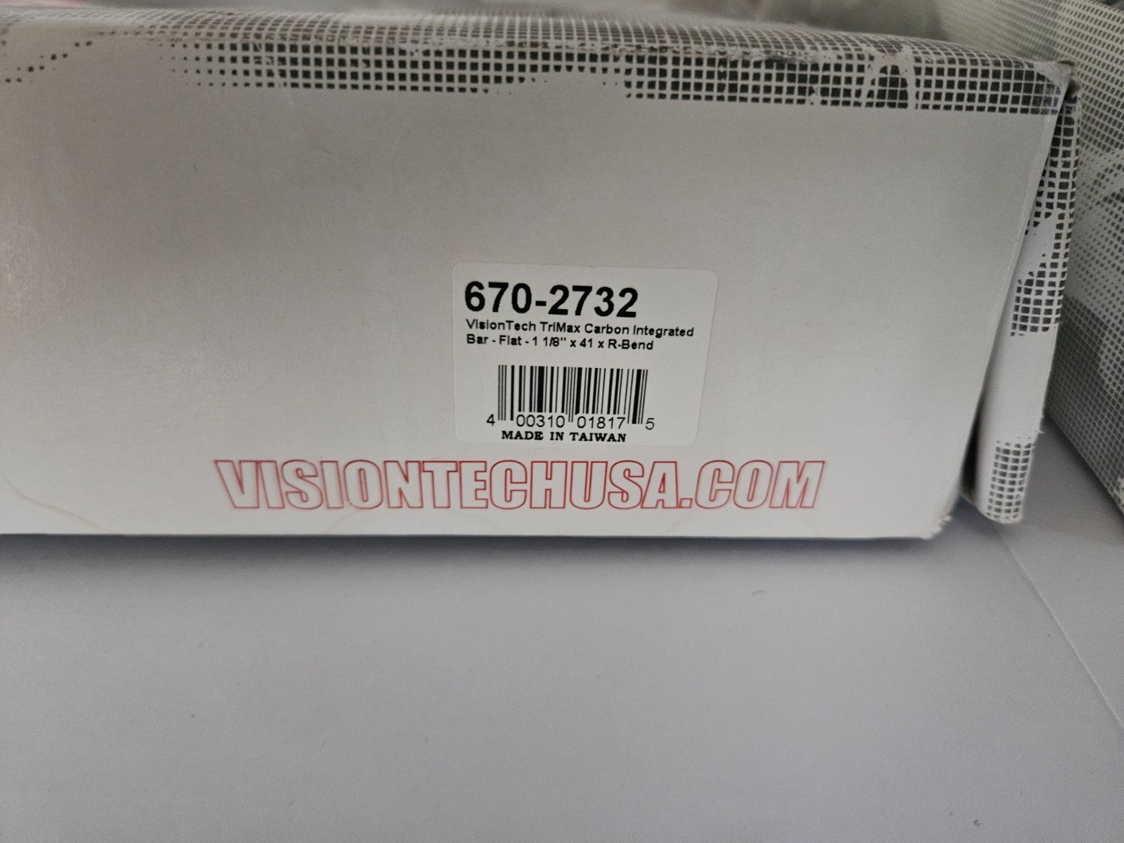 NOS FSA Vision Trimax Integrated Aero Bar 1-1/8″ x 41cm Carbon Fiber R Bend