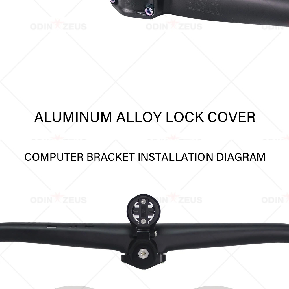 Carbon Fiber Integrated MTB Flat Riser Bar 720-800mm Width 28.6mm Steerer