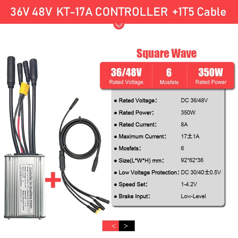 36V 250W 350W 48V 500W 750W 1000W 1500W Waterproof Brushless E-bike Controller