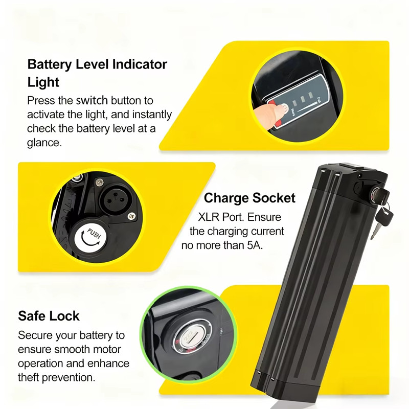48V 13Ah Lithium Ebike Battery Electric Bicycle HAIBA Electric Bike Battery