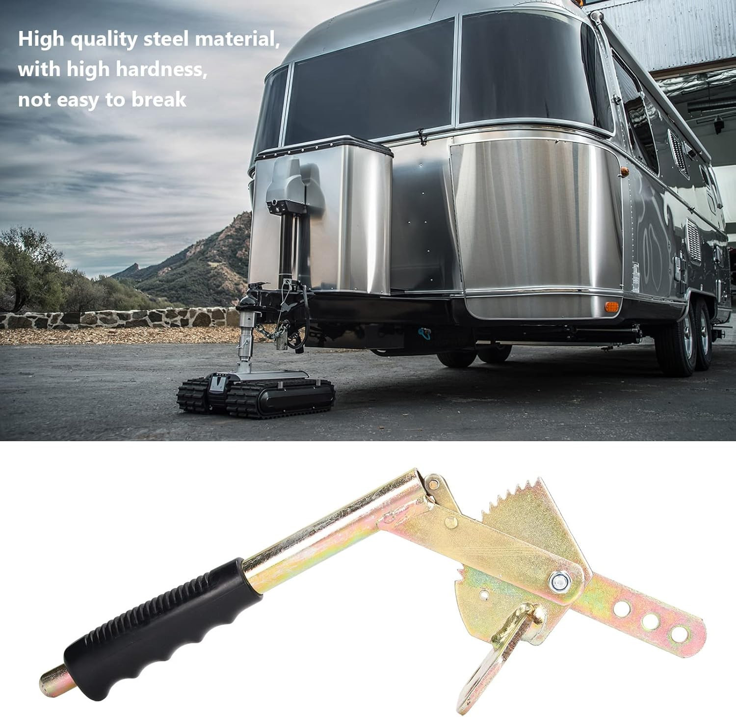 Trailer Hand Brake Lever Antislip Galvanized Steel Parking Brake Handle for Trai
