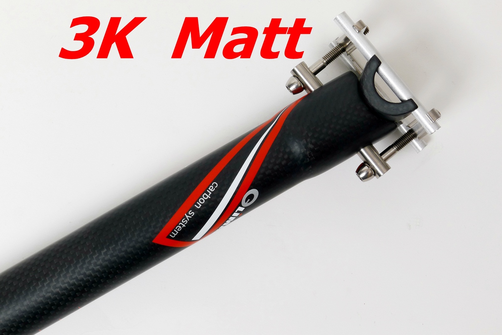 145g,34.9x350mm Climax SP02A 3K Matt carbon Seatpost Ti Hardware Road MTB Black