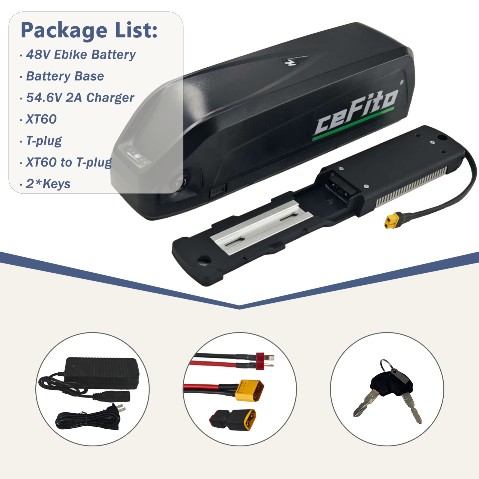 48V 10Ah 0-1000W Hailong Ebike Battery 48V Electric Bike Lithium Battery Pack