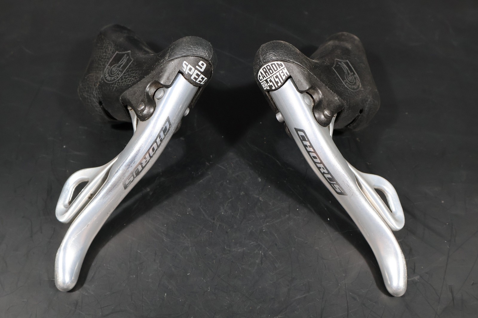 CAMPAGNOLO CHORUS BRAKE SHIFTER SET 9 SPD CARBON DOUBLE OR TRIPLE ERGO VINTAGE