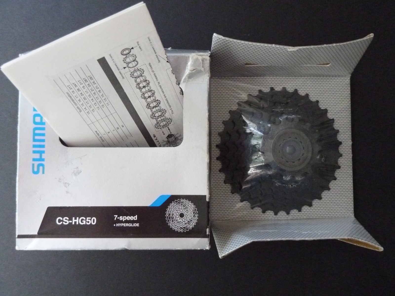 Shimano CS-HG50 7 speed hyperglide cassette 14-32 made in Japan