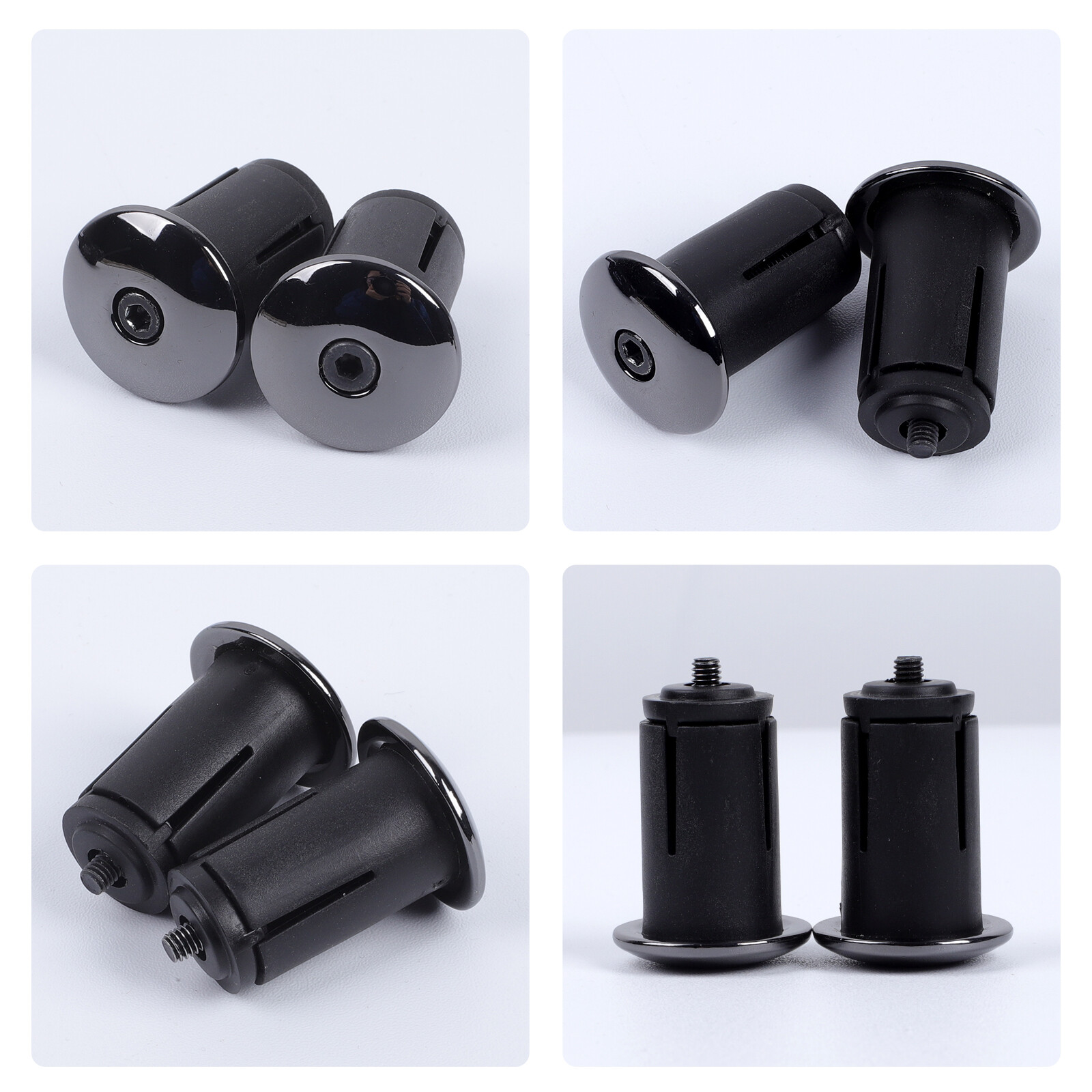 MTB Bike Handle Bar Grips Plugs Bicycle Grip Handlebar End Caps Aluminum Alloy