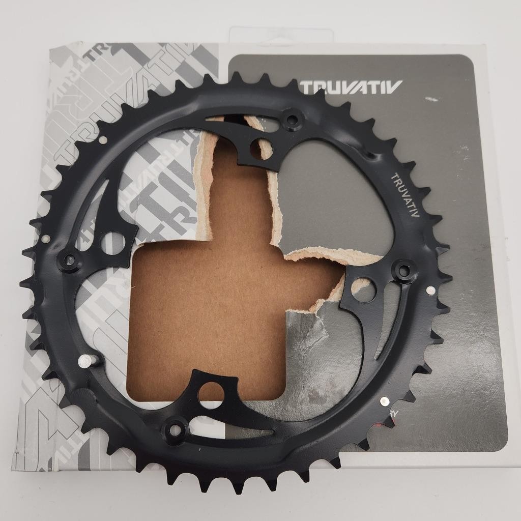 Truvativ Trushift 42T 104mm BCD V4 Steel Ring Black Bicycle Outer Chainring OPEN
