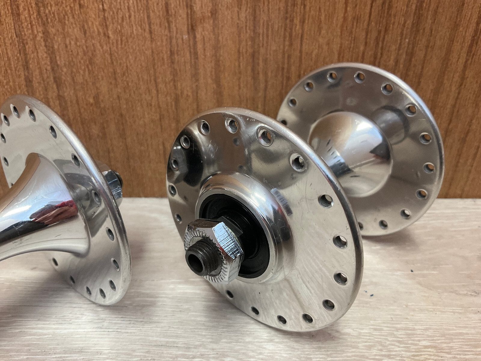 NOS Vintage Suzuki High Flange Front Hub 36 Hub Sealed Tech 7F Never Polished 1x