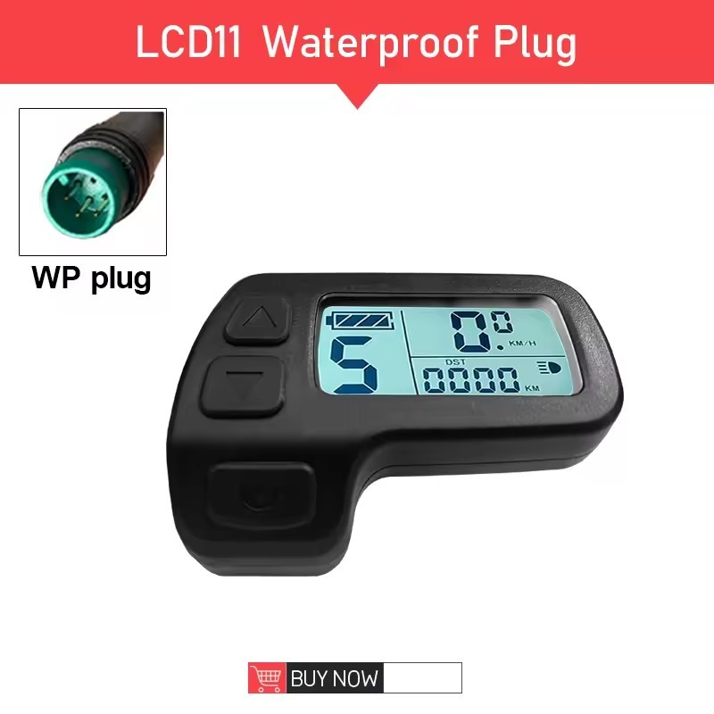 E-Bike 5pin 24V/36V/48V KT-LCD11 Display Power Speed Meter Control Panel WP AAU