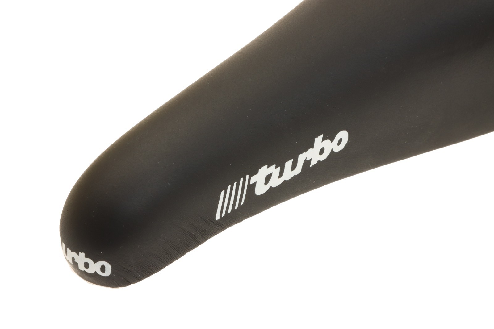 Selle Italia Turbo Leather Saddle Black Original 90s Steel Rails NEW in Box NOS