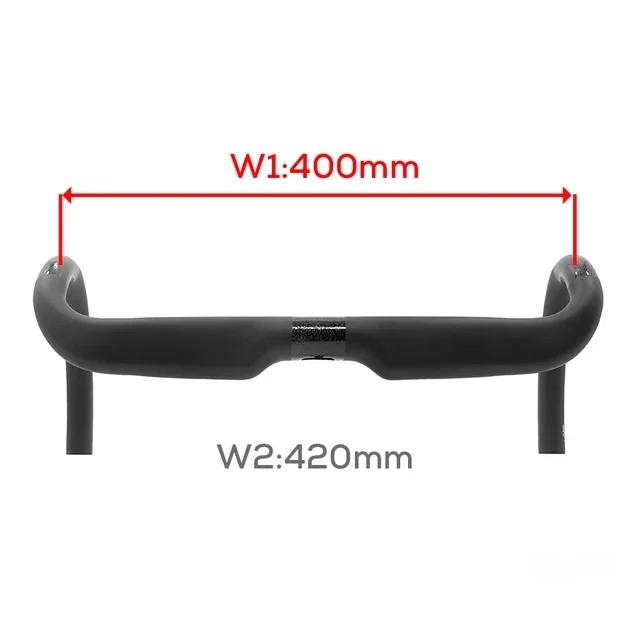 Matt Fully Internal Routing Road Bike Gravel Carbon HandleBar 31.8mm 360-420mm
