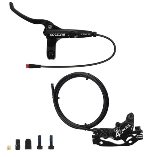 EBike 2-PIN 4 Pistons Electric Power Off MTB Hydraulic Disc Brake Set,E Front
