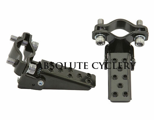 NEW! ABSOLUTE UNIVERSAL BICYCLE STEEL FOLDABLE FORK STEP IN BLACK.
