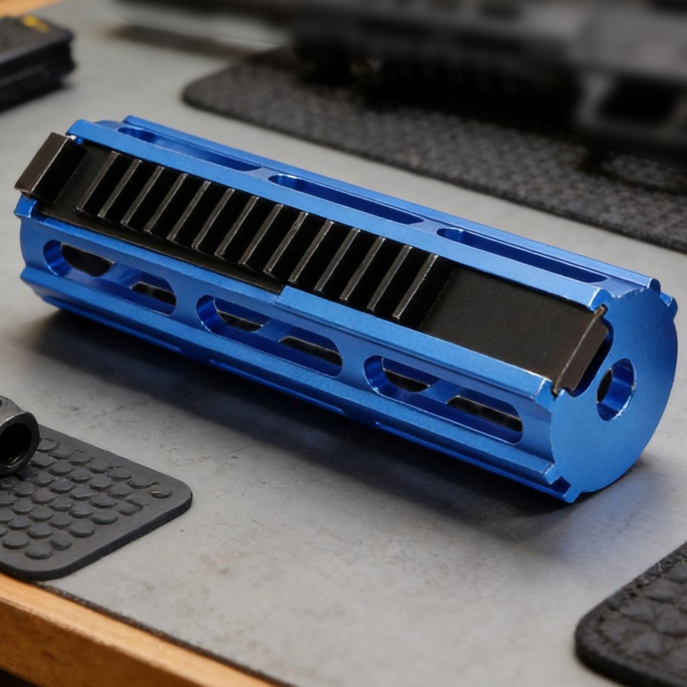 CNC-Machined Aluminum 14-Tooth Piston,SHS Steel-Cut Tooth Metal Ladder High-Flow