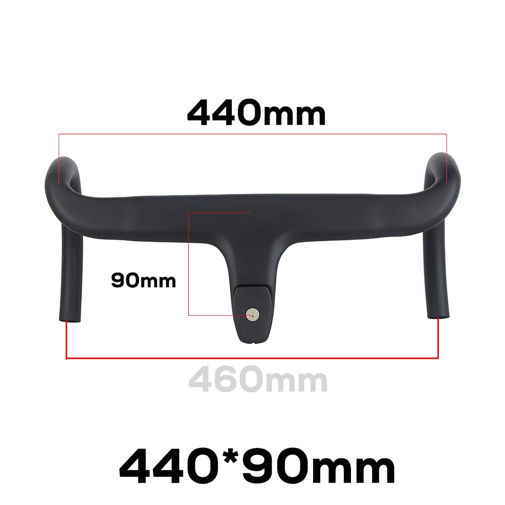 Road Bike Integrated Handlebar Cable Di2 Full Carbon Bicycle Handlebar 28.6MM