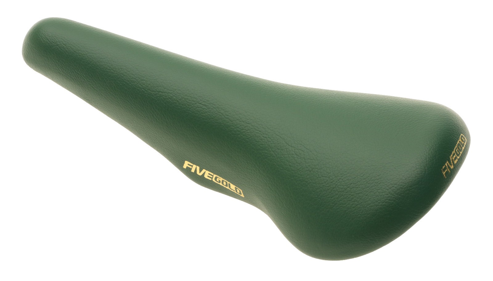 Kashimax Five Gold 4P Saddle NJS Standard Rails Green Smooth Leather NEW NOS
